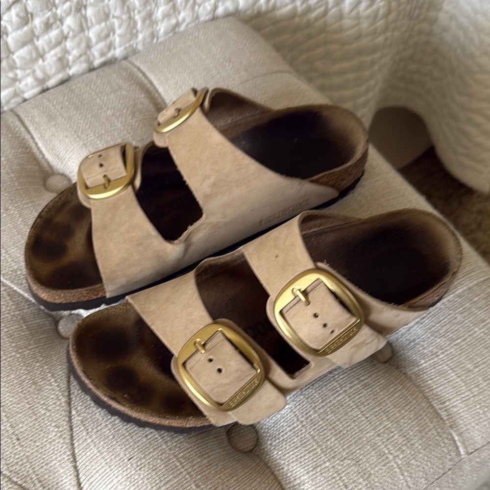 Birkenstock Big Buckle Tan Sandals